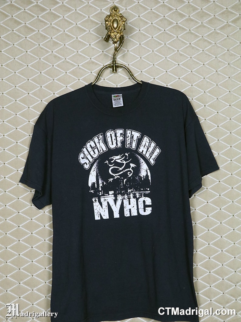 Sick Of It All t-shirt, hardcore punk shirt, Cro-Mags Exploited Youth of Today Judge Agnostic Front Suicidal Tendencies Integrity Hatebreed image 1