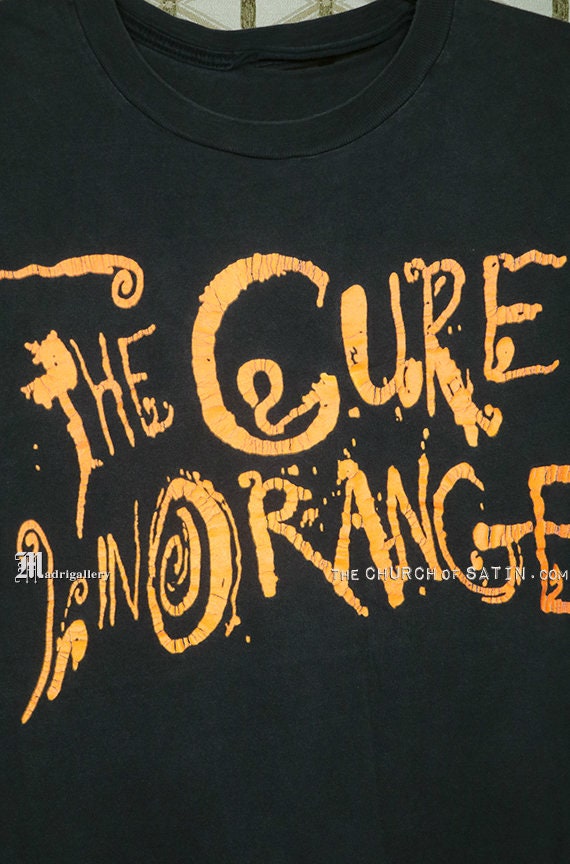 The Cure t-shirt, In Orange tee shirt, vintage ra… - image 2