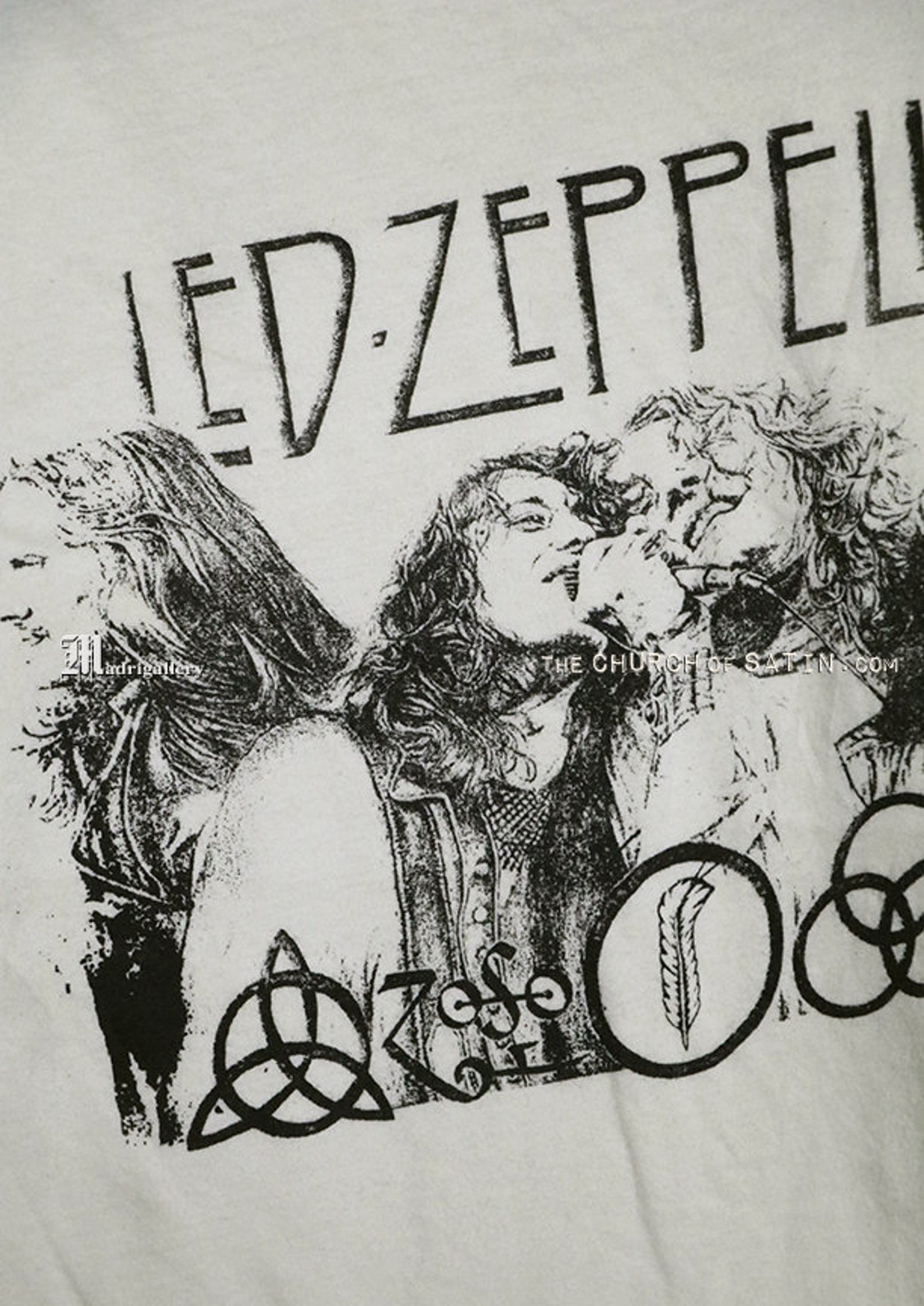 Led Zeppelin t-shirt Zoso vintage rare raglan sleeve tee | Etsy