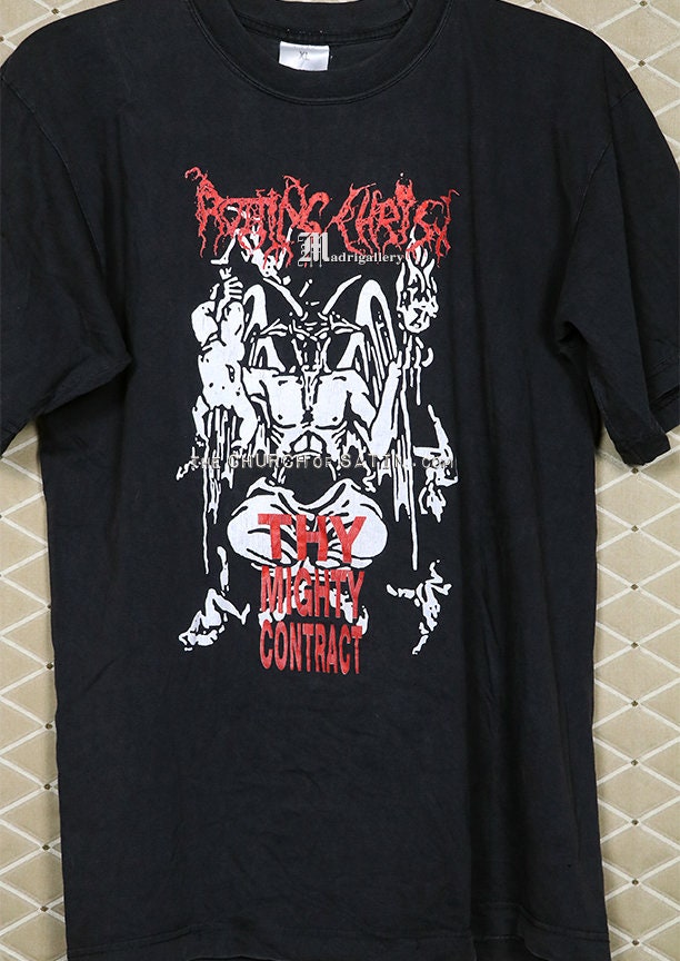 Rotting Christ T-shirt Faded Black Tee Double Sided - Etsy