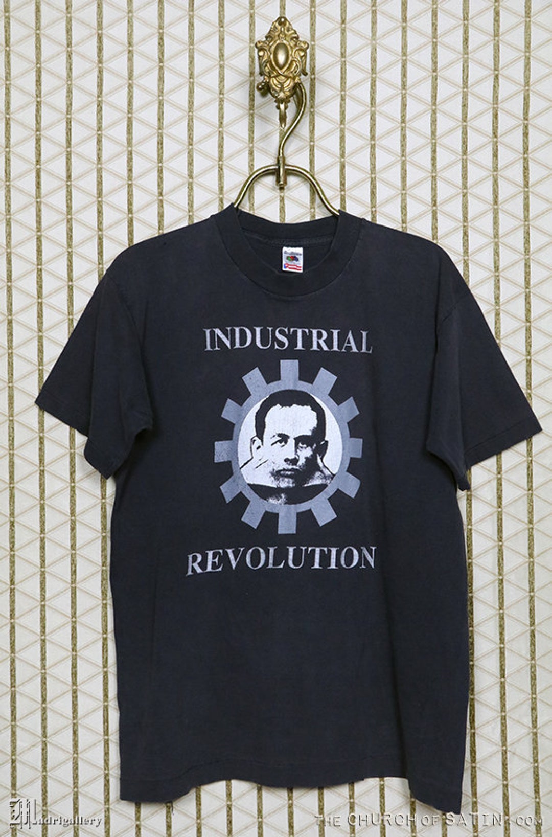 Industrial Revolution T-shirt Vintage Rare Feat. Throbbing Gristle Psychic  TV Einsturzende Neubauten Laibach Skinny Puppy Frontline Assembly 