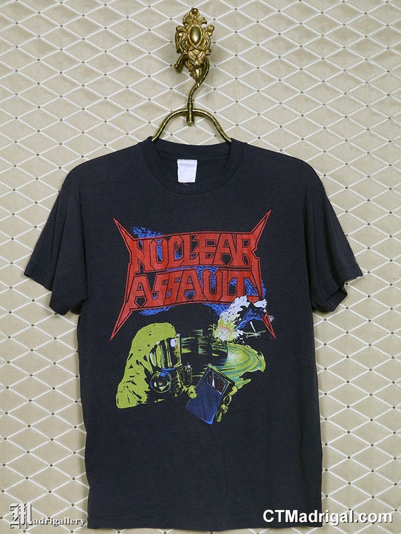 Nuclear Assault Shirt Vintage Rare T-shirt Soft Thin Sacred Reich 