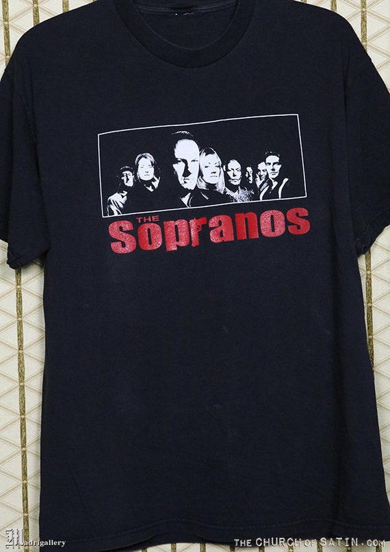 Vintage T-shirt Y2k Bada Bing Strip Club The Sopranos Promo HBO Show Sz XL