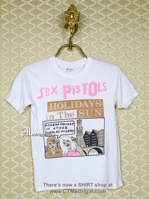 Sex Pistols t-shirt, vintage rare punk tee shirt,… - image 1
