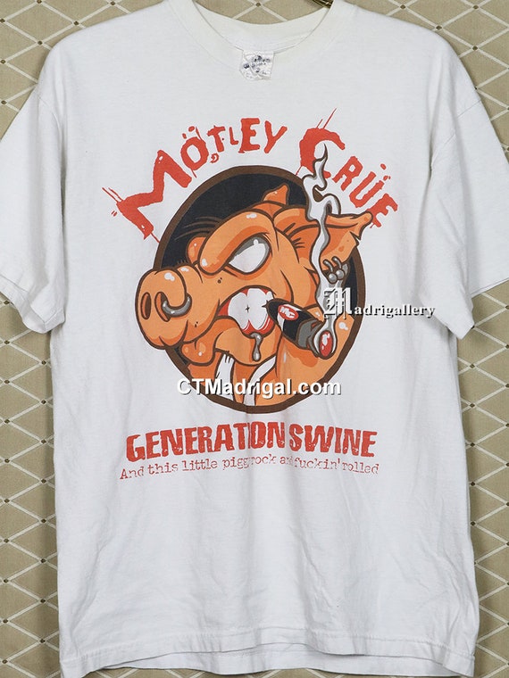 Motley Crue shirt vintage rare t-shirt, Kiss W.A.… - image 2