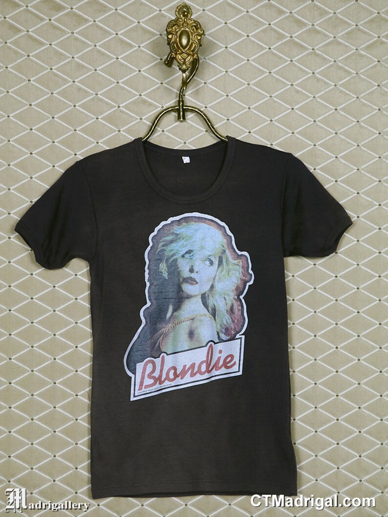 Blondie T-shirt, Debbie Deborah Harry, heat transfer tee shirt, Andy Warhol New Wave Disco punk Ramones Grace Jones Yeahs Talking Heads image 1