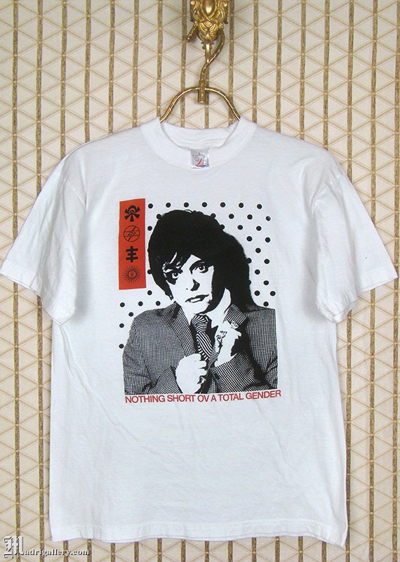 Psychic TVのTシャツ、ヴィンテージのレアTシャツ（白）、Throbbing
