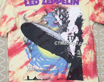led zeppelin NO QUARTER フォト写真Tシャツ 90s 90s Hanes Jimmy page × Robert Plant NO QUARTER