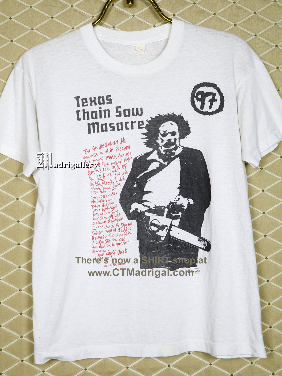 Special 1980's 映画 『悪魔のいけにえ 2』 ビンテージ Tシャツ 悪魔のいけにえ2』Tシャツ①