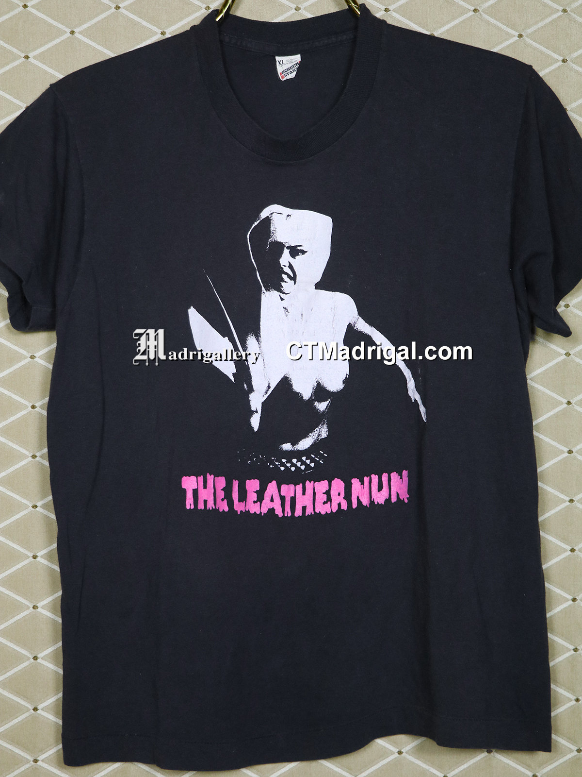 LEATHER NUN T-shirt Vintage Rare Shirt Chrome Throbbing Gristle