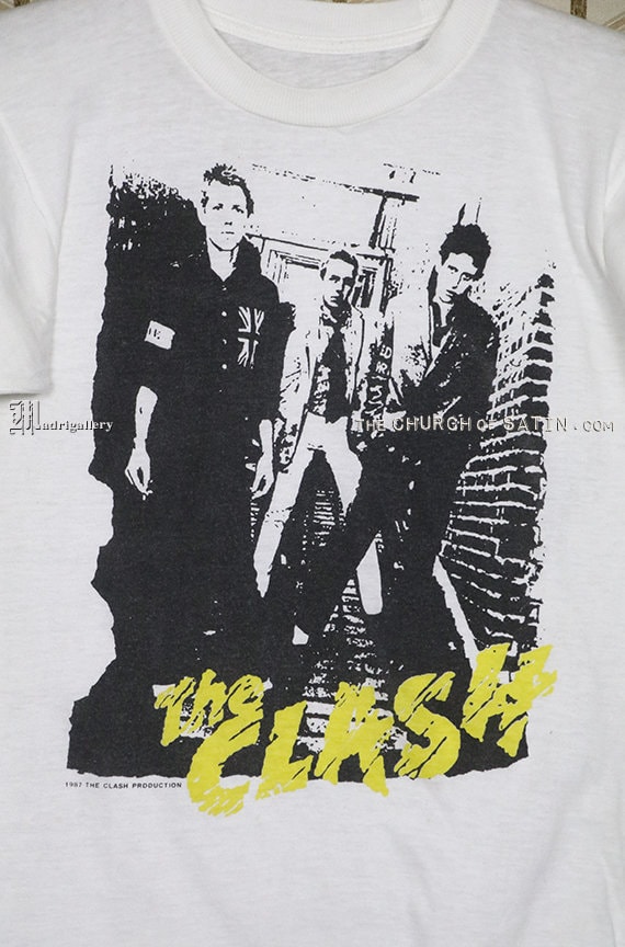 The Clash 1987 Vintage Rare T-shirt, White Tee Shirt, British Punk