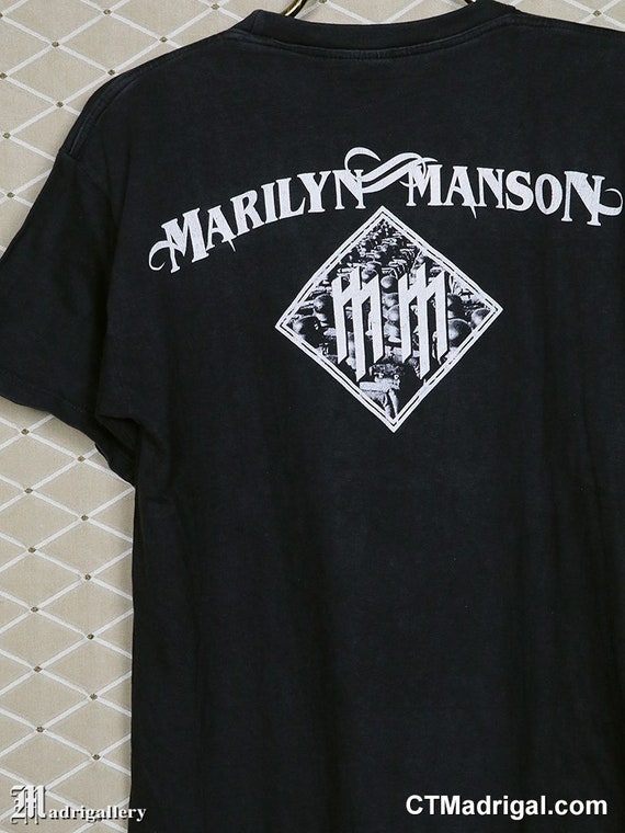 90s Marilyn Manson バンドTシャツ SOGOタグ 黒 vintage 90s Marilyn Manson t-shirt | SellMerchandise