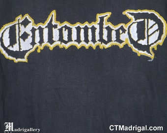 Entombed ツアーTシャツ Lサイズ 黒 Entombed Tシャツ、Left Hand Path、ヴィンテージデスメタルシャツ