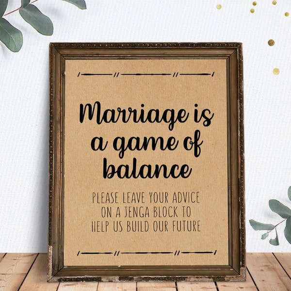 Bridal Shower Jenga Etsy