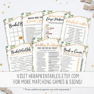 Match the Movie Love Quote, Bridal Shower Games Printables, Bridal Shower Game Idea, Bridal Shower Instant Download, Wedding Game, Bronze image 3