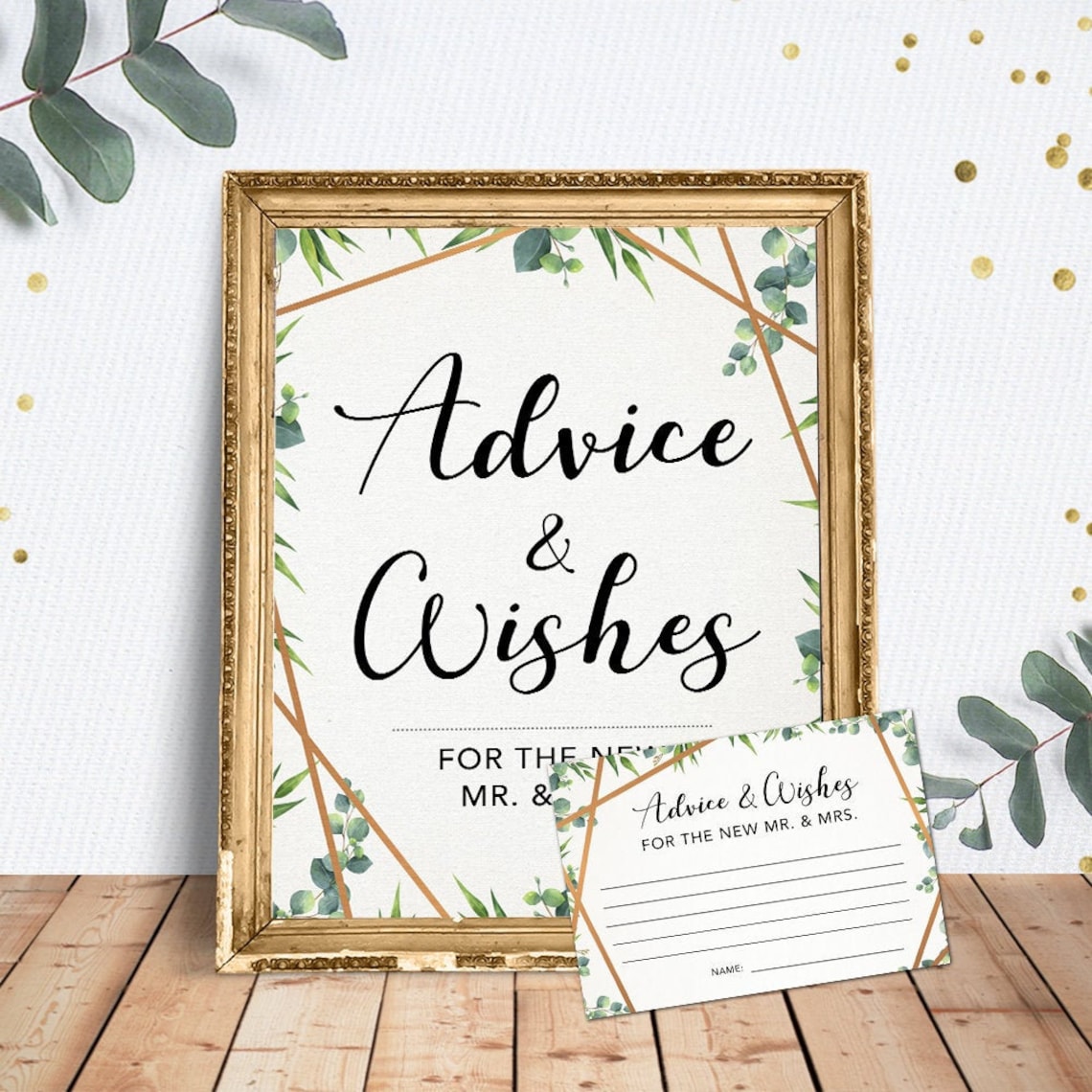 Advice and Wishes for the Newlyweds Advice for the Bride and | Etsy