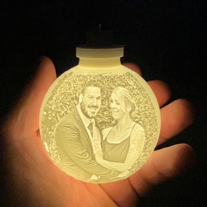 Personalized Christmas Ornament Custom 3D Printed Lithophane Christmas Ornament Unique Gift For Loved One Decor personalized bauble