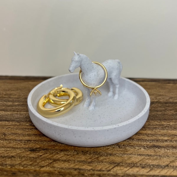 Horse Ring Dish Horse Ring Holder Night Stand Ring dish Horse Lover's Ring Tray Horse Ring Holder Equine accessory for jewelry Ring Stand