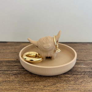 Highland Cow Ring Holder Highland cow Ring Dish Highland Cow Ring Tray Highland cow Organizer Highland Cow Gift Personalization