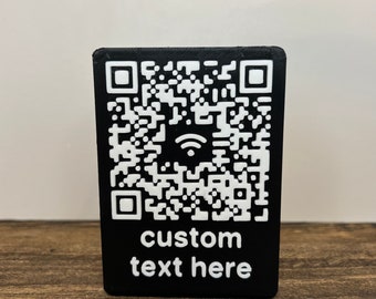 Custom Wifi Password Sign/Magnet for Air BNB Modern WiFi Password Magnet for Vacation Home Airbnb Password Magnet WiFi Information Display