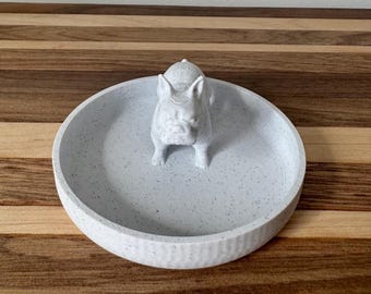 French Bulldog Ring Dish Dog Ring Dish Cute Dog Ring Holder Pet Lover Jewelry Tray French Bulldog Jewelry Dish French Bulldog Jewelry Tray