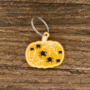 Cute Pumpkin Keychain Halloween Spider Pumpkin keychain Pumpkin Keychain  Spooky Season Halloween Spooky Fall Vibes