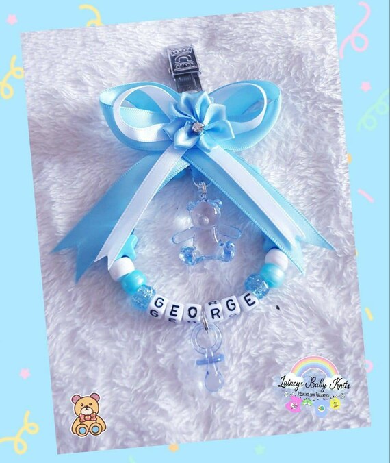 personalised pram charms boy