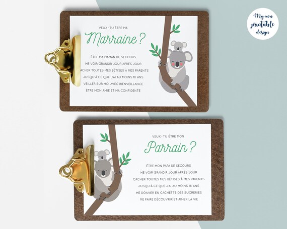 Cartes Demande Parrain Marraine A Imprimer Etsy Cartes Demande Parrain Marraine A Imprimer Etsy