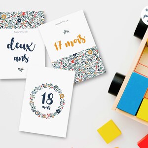 17 Cartes Etapes Bebe Garcon A Imprimer Etsy