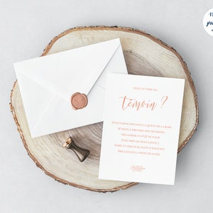 Carte Demande Temoin Mariage Homme A Imprimer Etsy