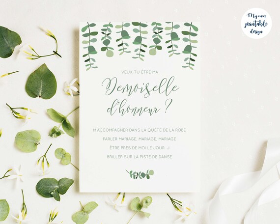Carte Demande Demoiselle D Honneur A Imprimer Etsy Carte Demande Demoiselle D Honneur A Imprimer Etsy