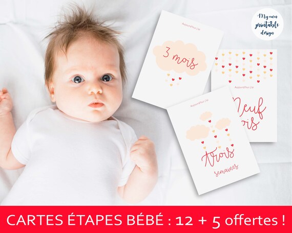 Cartes Etapes Bebe Fille A Imprimer Etsy Cartes Etapes Bebe Fille A Imprimer Etsy