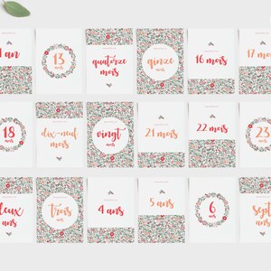 17 Cartes Etapes Bebe Fille A Imprimer Etsy 17 Cartes Etapes Bebe Fille A Imprimer Etsy