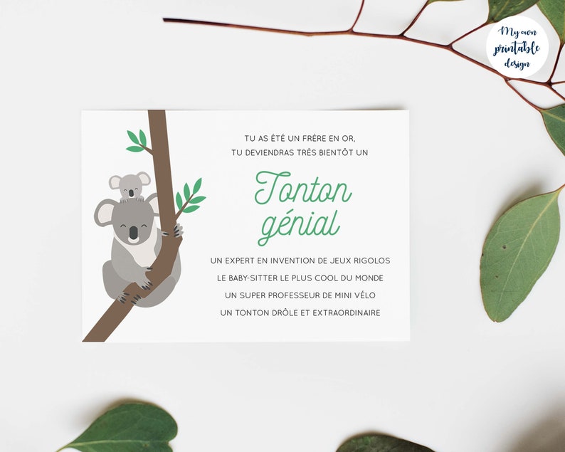 Cartes Annonce Grossesse Tata Tonton U00e0 Imprimer Note Cards Paper Party Supplies Stokfella Com