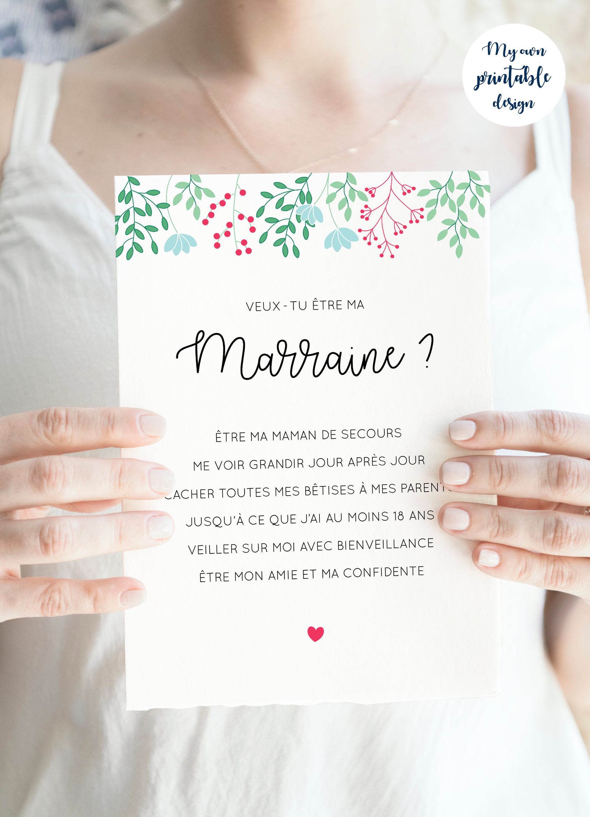 Faire Une Demande De Marraine Originale – OJTI