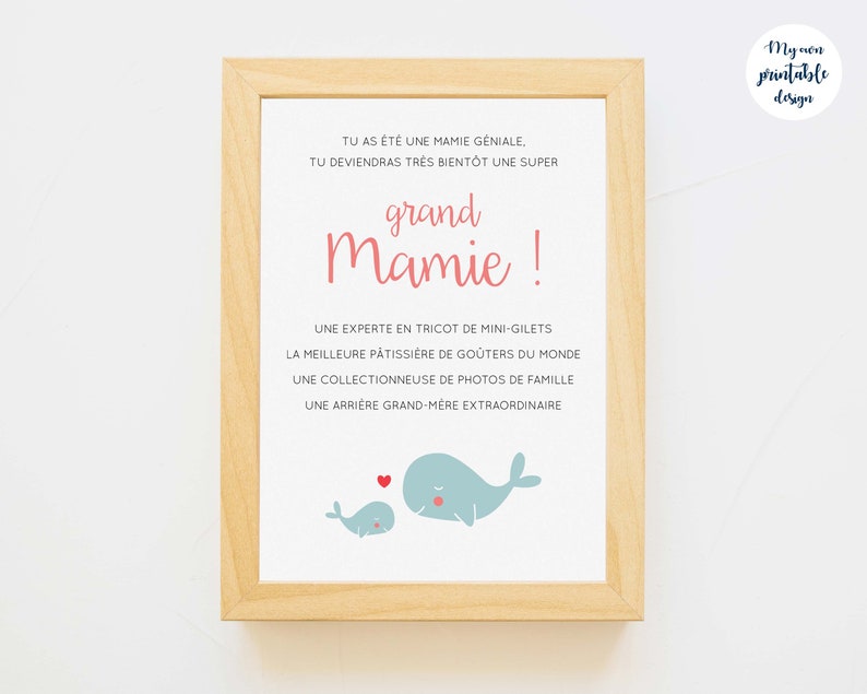 Texte Annonce Grossesse Arrière Grand Parents www.etsy.com