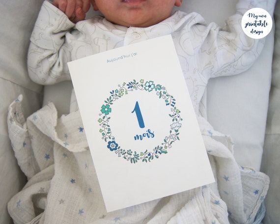 Autres 7 Mois Vieux Milestone Baby Grow Body Personnalise Bebe Cadeau Bebe Puericulture