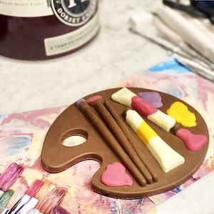 Chocolate Artist Palette Gift Set: Belgian Milk Chocolate Paint