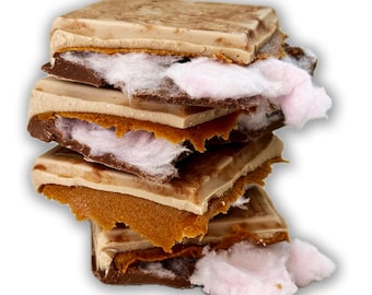 CandyFloss & Biscoff Filled Chocolate Bar - Delux gifting