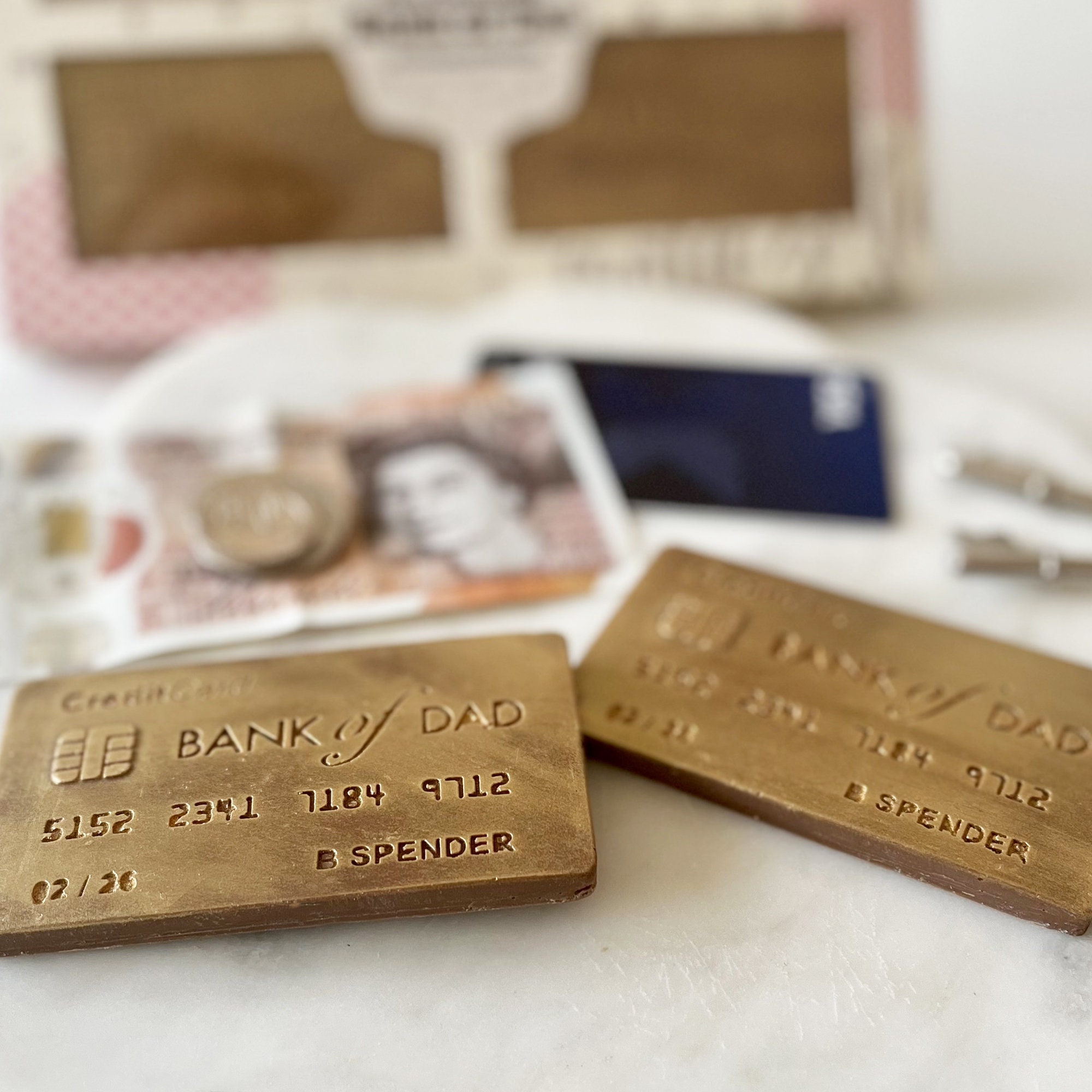 Bank of Dad Chocolate - Father's Day Gift - Dad Birthday - Etsy