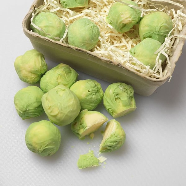 Chocolate Sprouts - Christmas Chocolate Gifts - Chocolate Vegetables - Chocolate Brussel Sprouts