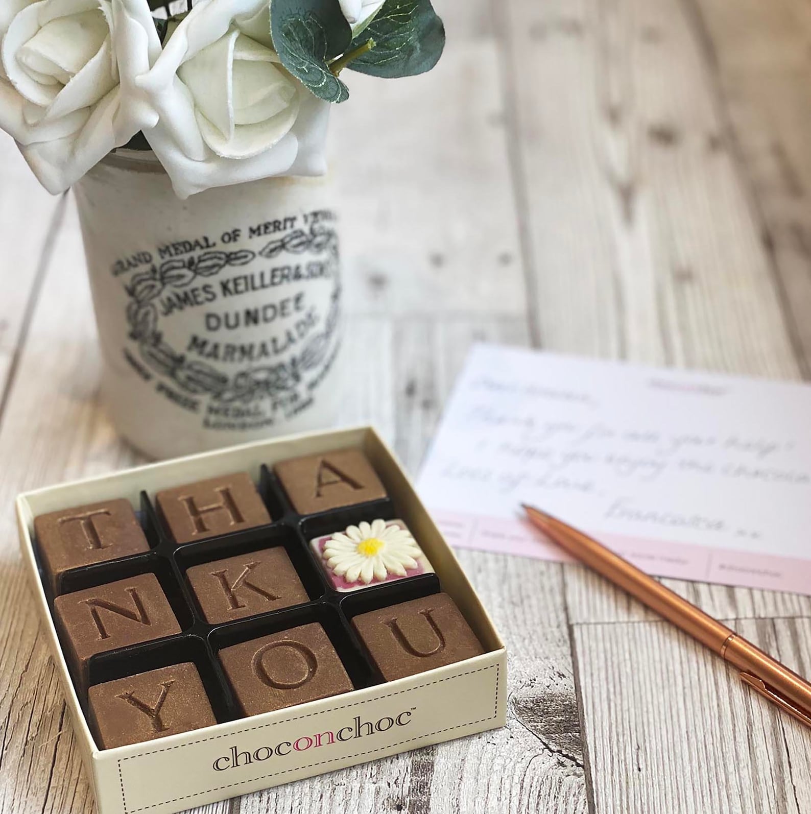 Thank You Chocolate Box Thank You Gift Thank You Chocolate Etsy