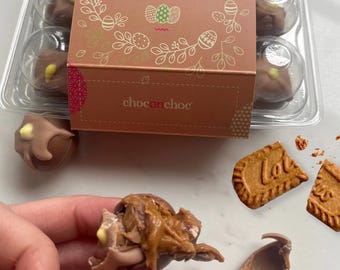 Chocolate Biscoff Drippy Quails Eggs for Easter