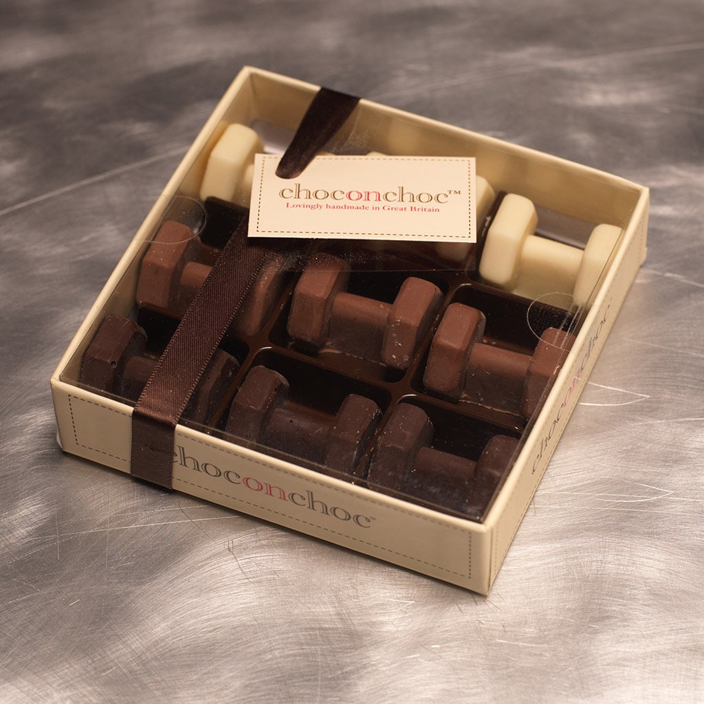 Chocolate Dumbbells Fitness Gifts Chocolate Weights Etsy