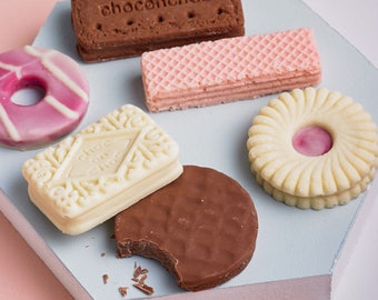 Chocolate Biscuits - Chocolate Shaped Biscuits - Novelty Chocolate Shapes - Biscuits Made Out Of Chocolate