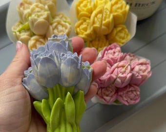 Four bunches of Chocolate Tulips - Chocolate Flowers - Mother's Day