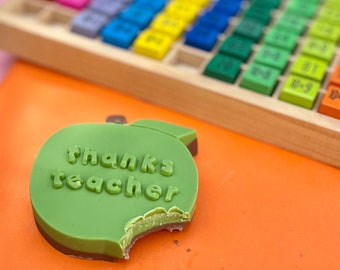 Green Chocolate Teacher's Apple - End of year Teachers Gift