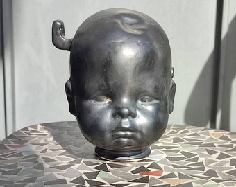Robot Baby robot head made of ceramic - handmade in Germany