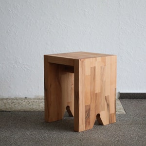 Solid wood stool 30 x 30 cm