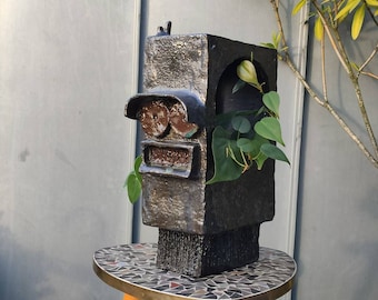 Robot planter / flower pot made of ceramic - handmade in Germany